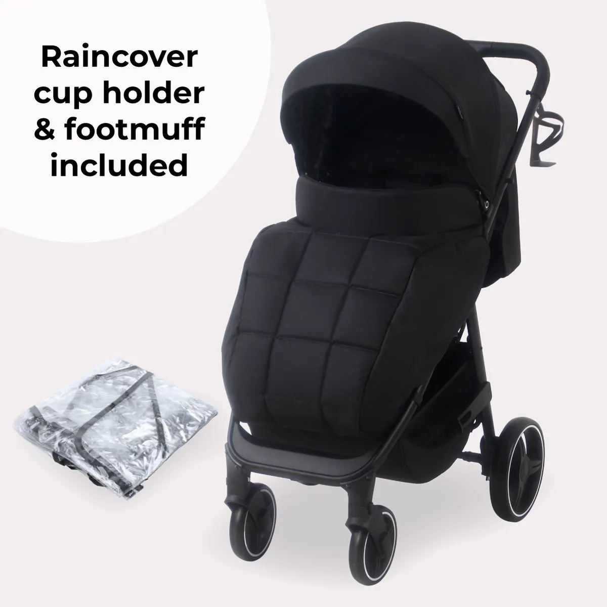 MB160 Plus Pushchair - Black Leopard