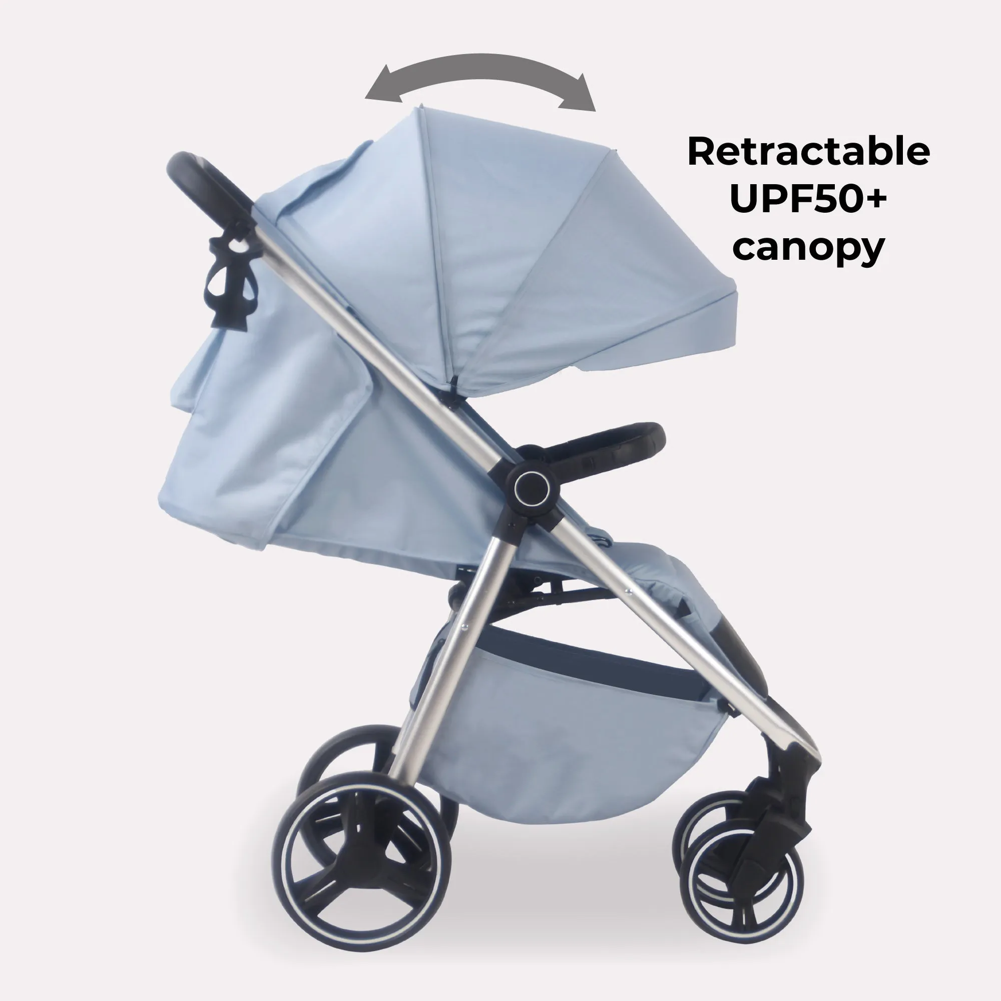 MB160 Plus Pushchair - Blue Plaid