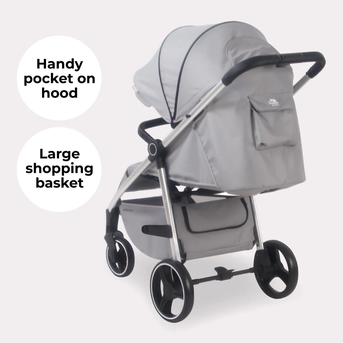 MB160 Plus Pushchair - Grey Tropical