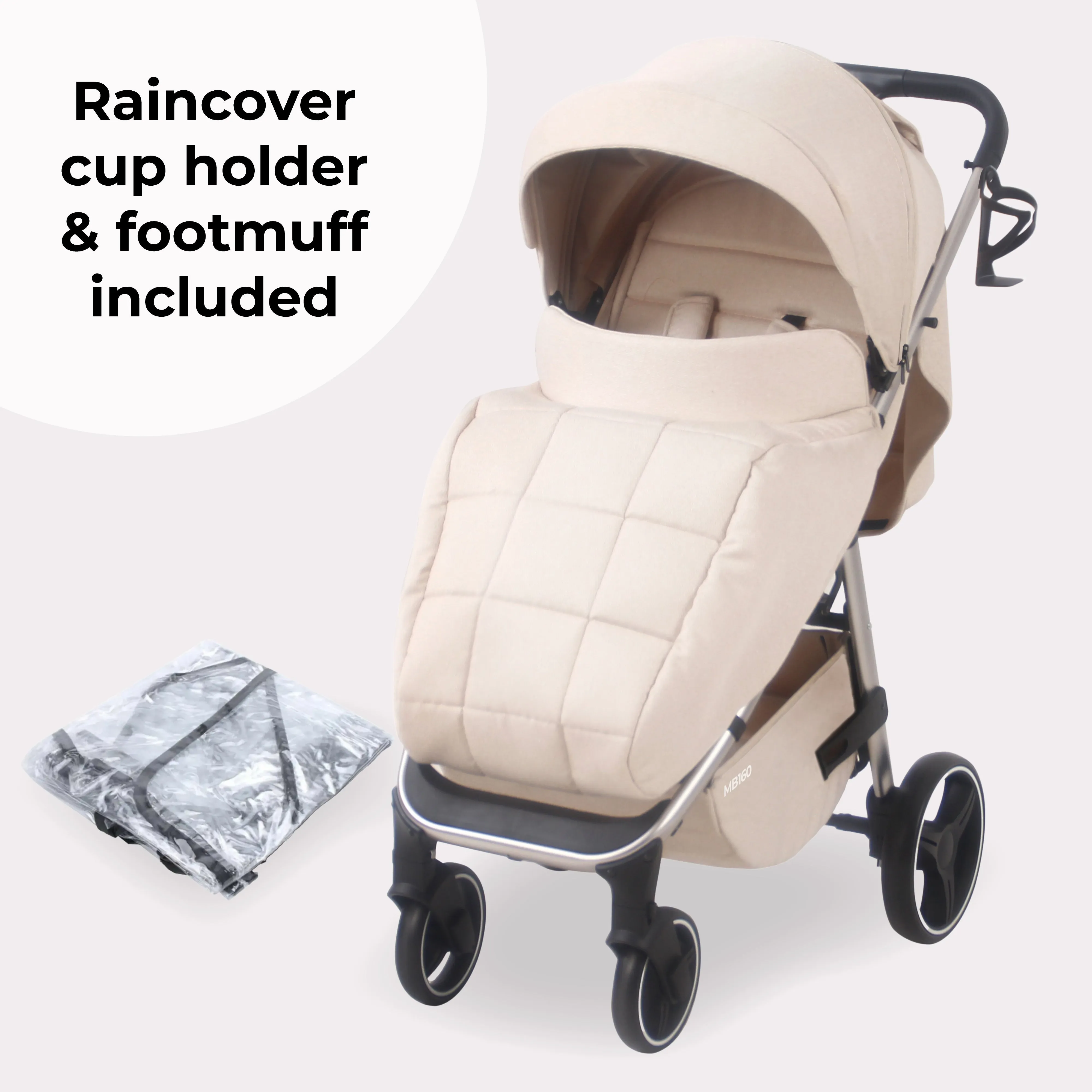 MB160 Plus Pushchair - Oatmeal