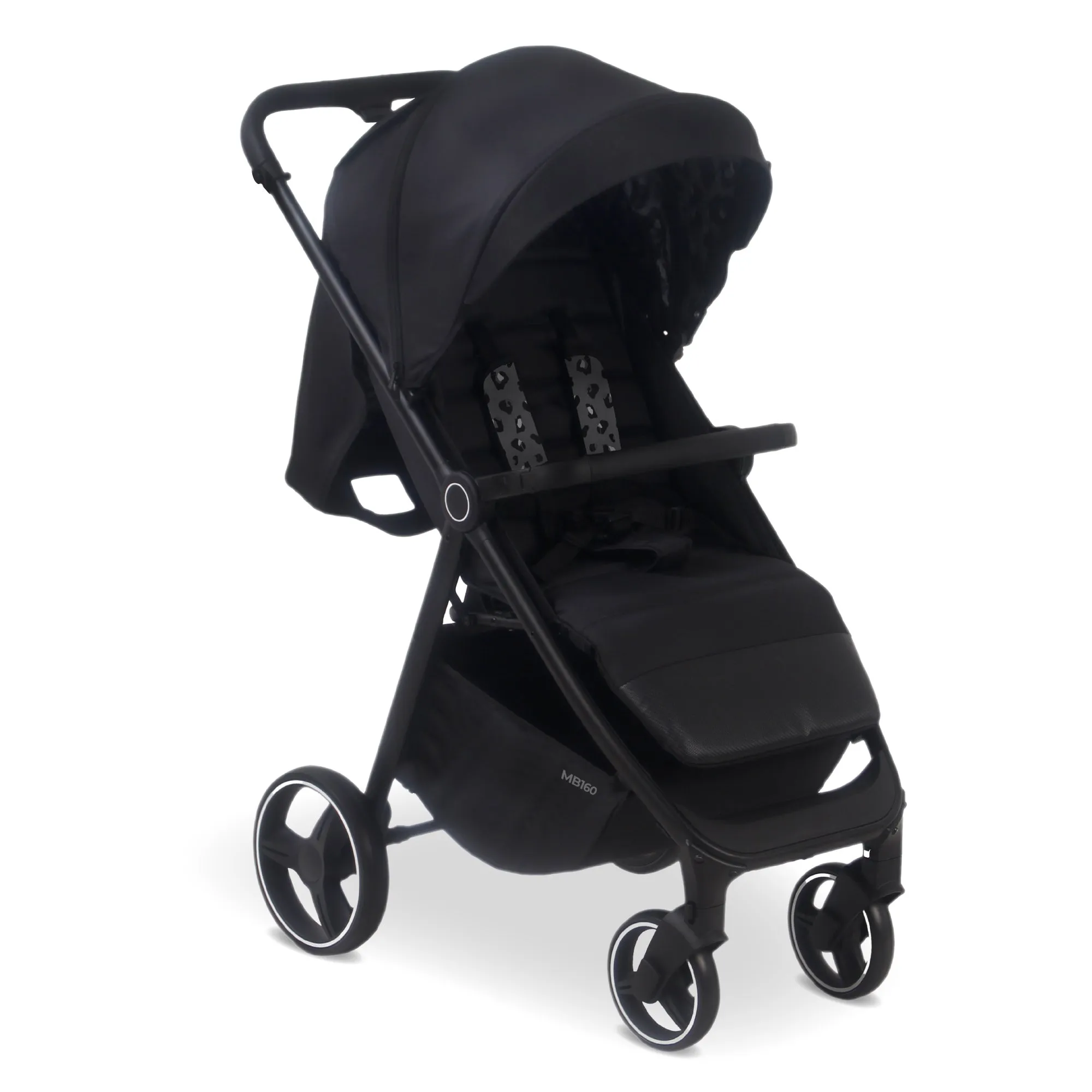 MB160 Pushchair - Black Leopard