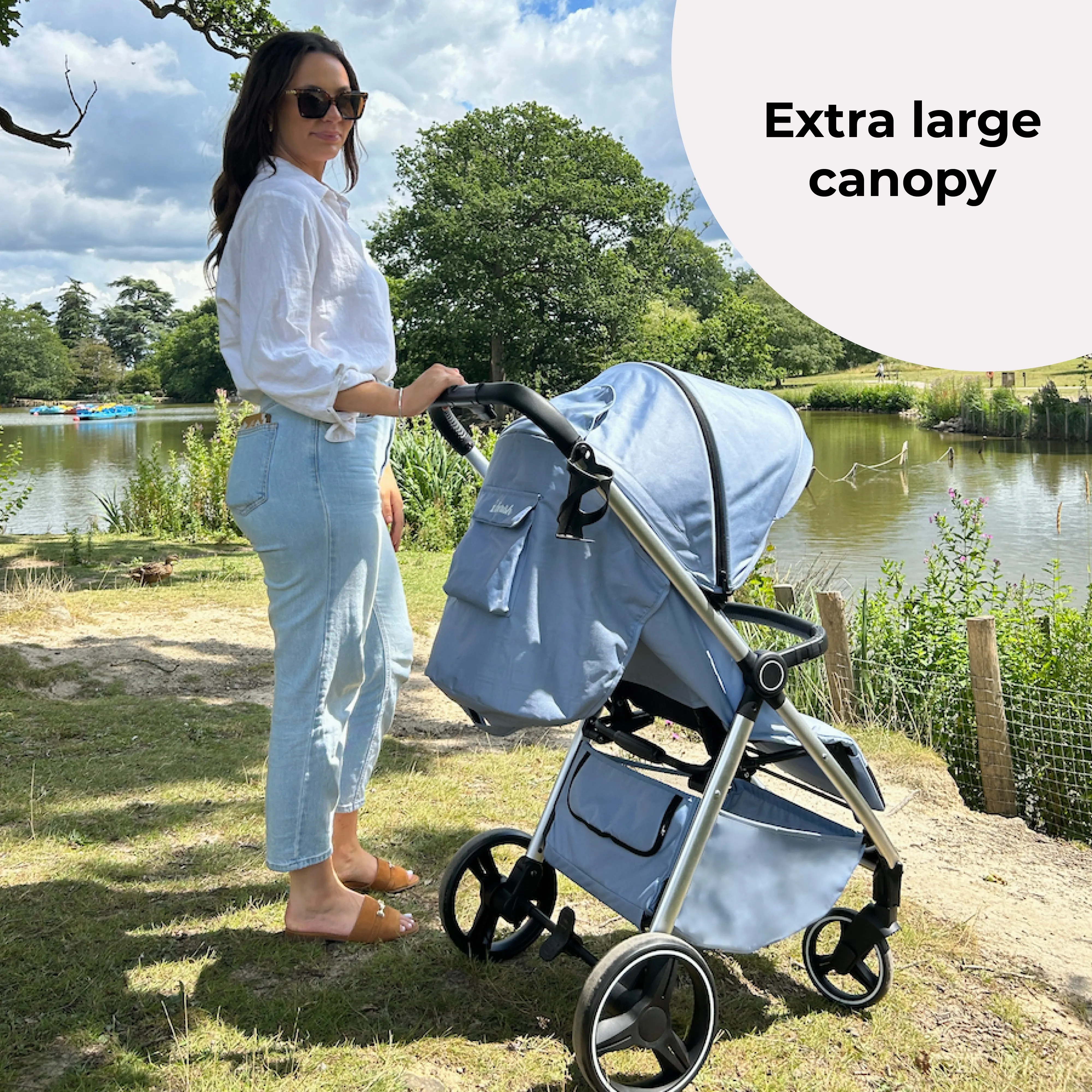 MB160 Pushchair - Blue Plaid