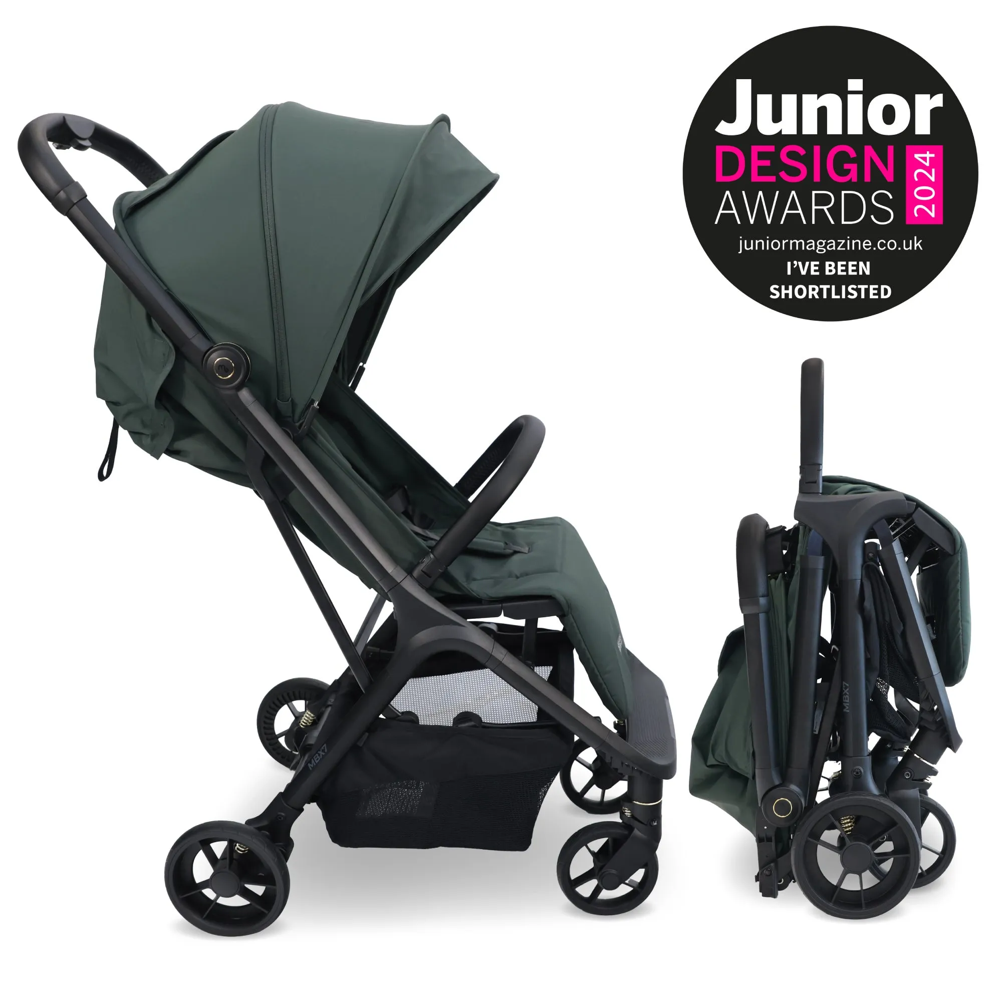 MBX7 Auto-Fold Stroller - Forest Green