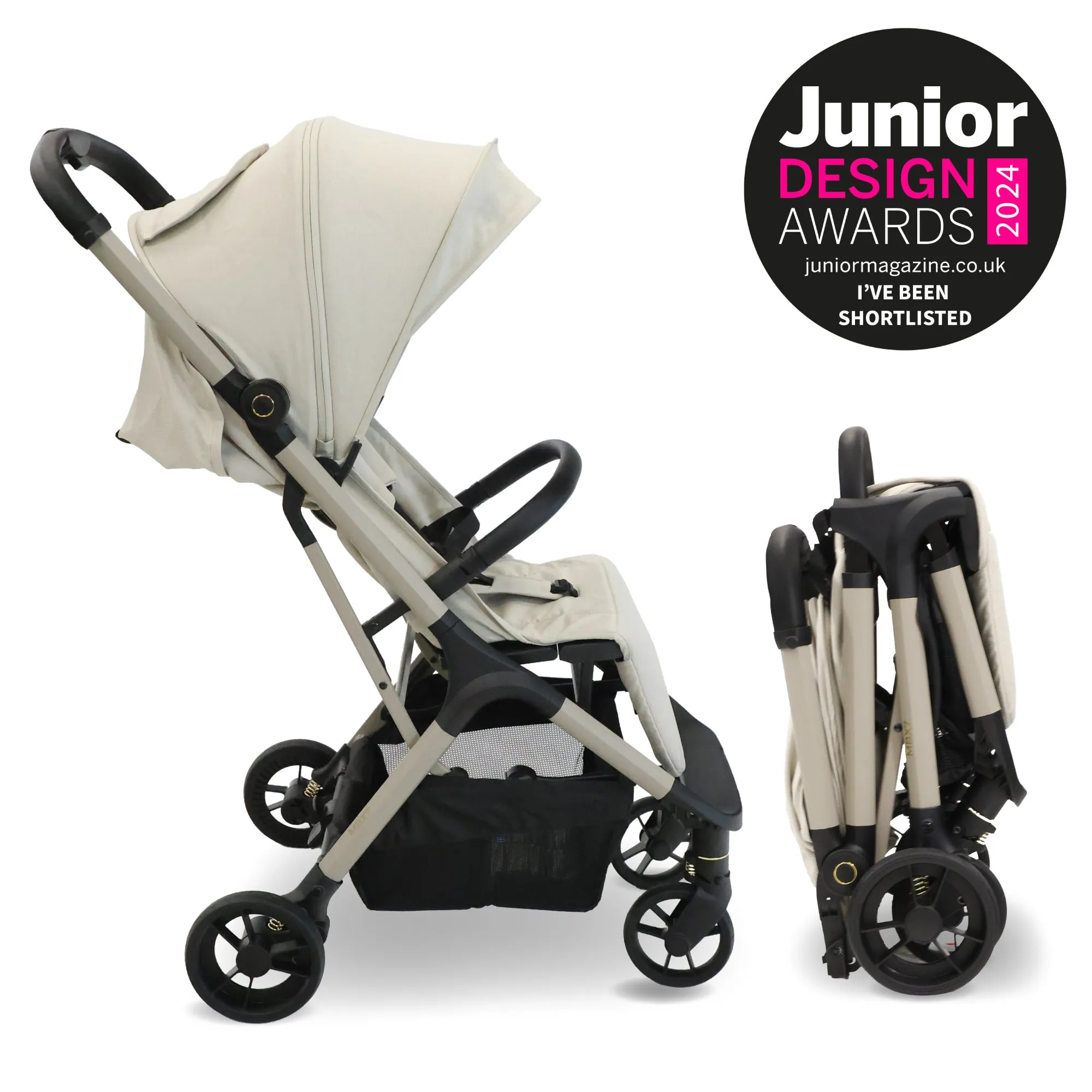 MBX7 Auto-Fold Stroller - Ivory