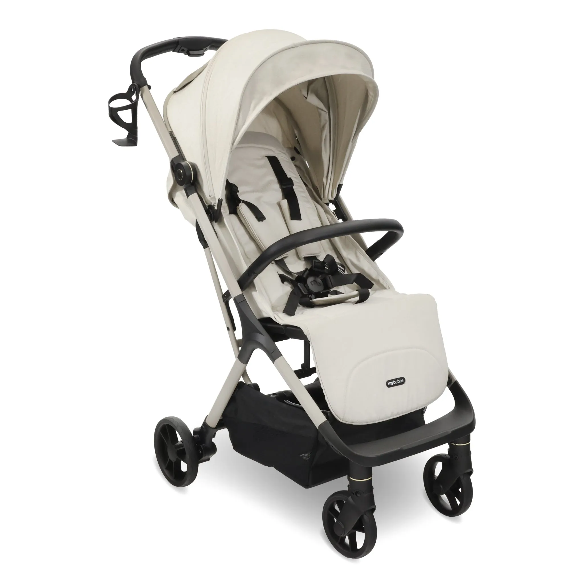 MBX7 Plus Auto-Fold Stroller - Ivory