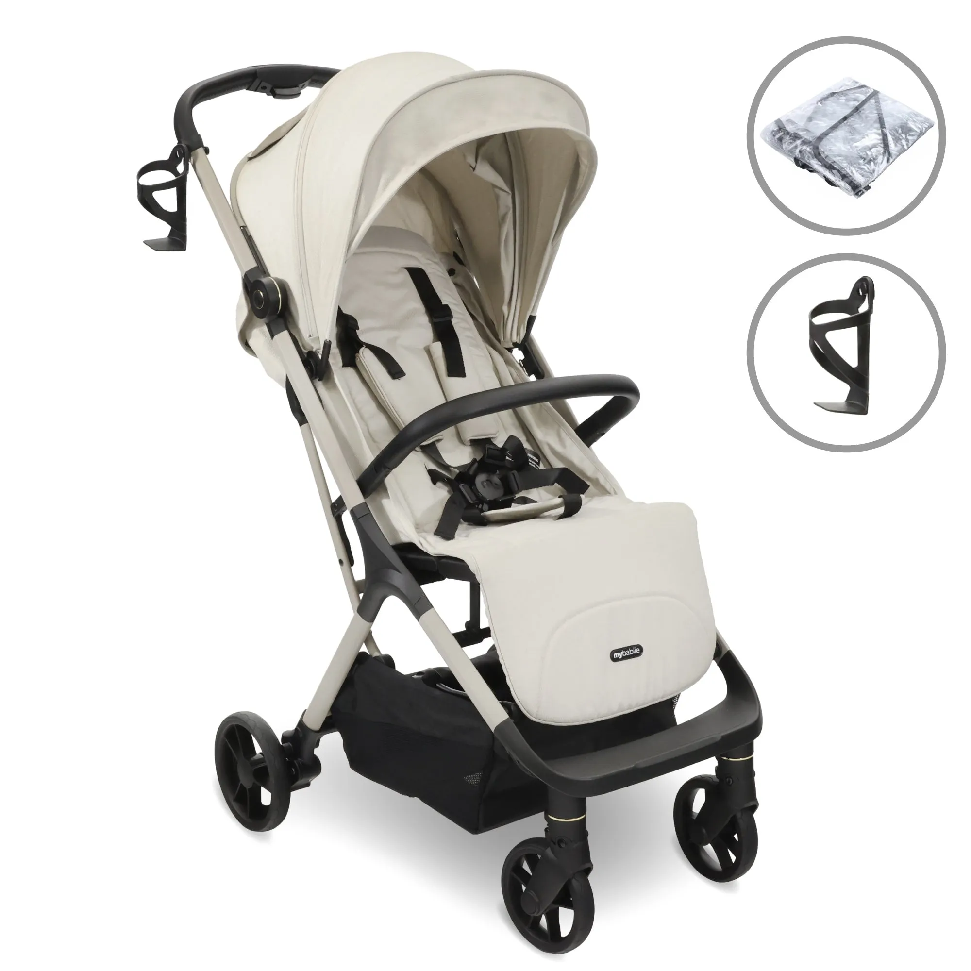 MBX7 Plus Auto-Fold Stroller - Ivory