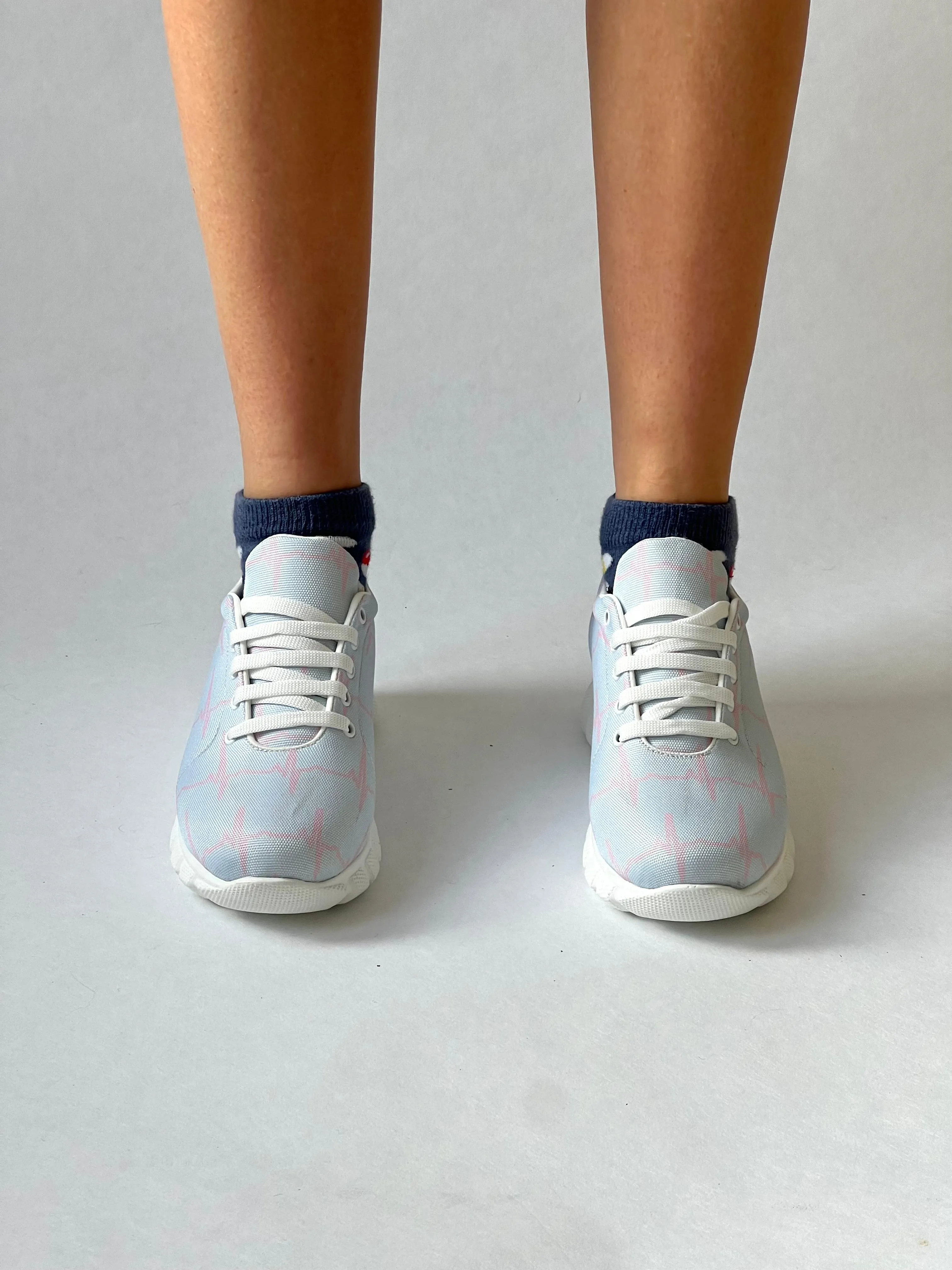 MedSocks Sneakers ECG Blauw