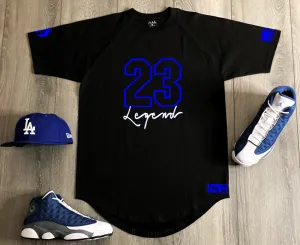 Men's 23 Legend Black Sneakerhead T-Shirt - Perfect Match for Air Jordan Retro 13 Flint Sneakers