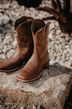 Men's Ariat 'Oakwood' Brown Cowboy Boots (Sizes 10.5 & 11.5 EE only)