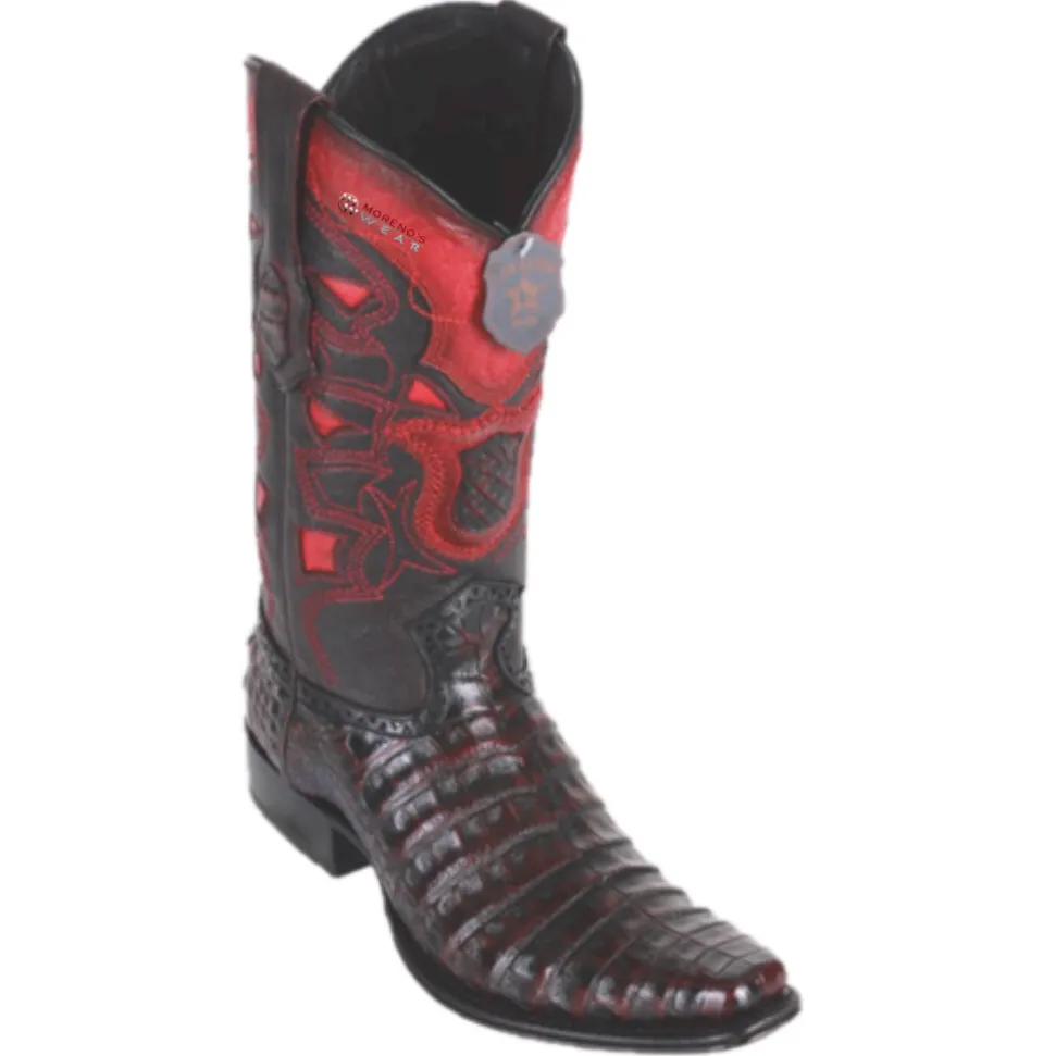 Men’s Los Altos Caiman Belly Boots European Square Toe