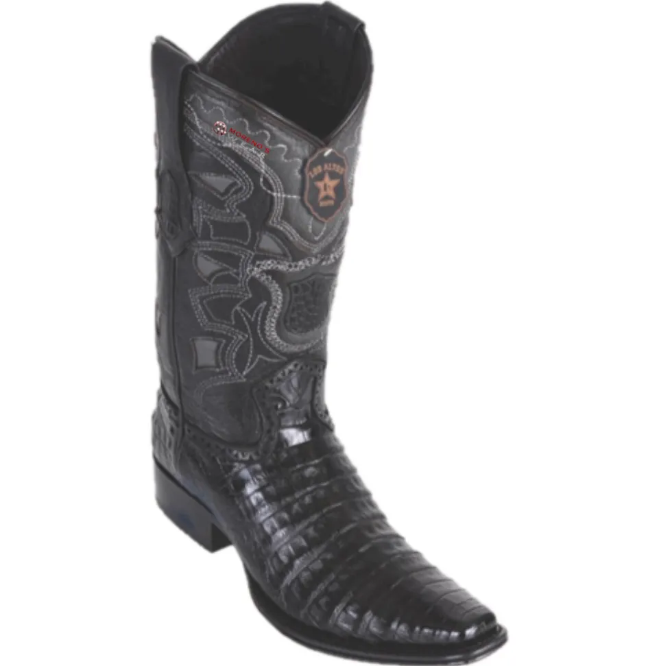 Men’s Los Altos Caiman Belly Boots European Square Toe
