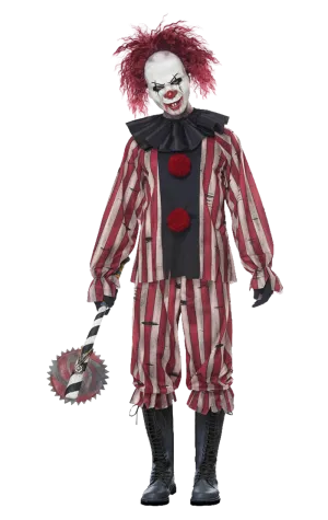 Mens Nightmare Clown Halloween Costume