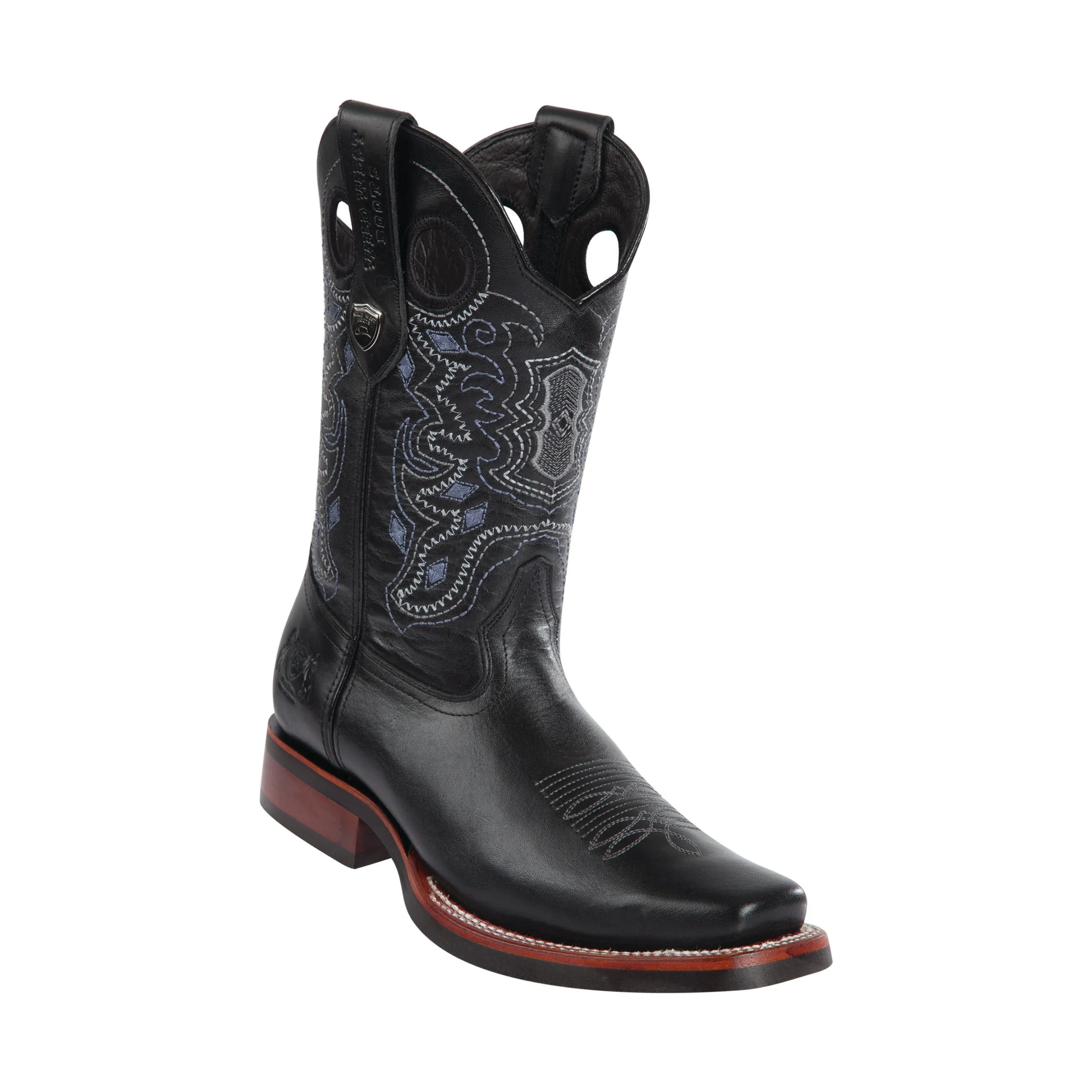 Men's Wild West PullUp With Rubber Sole Boots Square Toe
