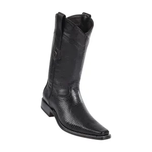 Men's Wild West Ring Lizard Boots European Square Toe
