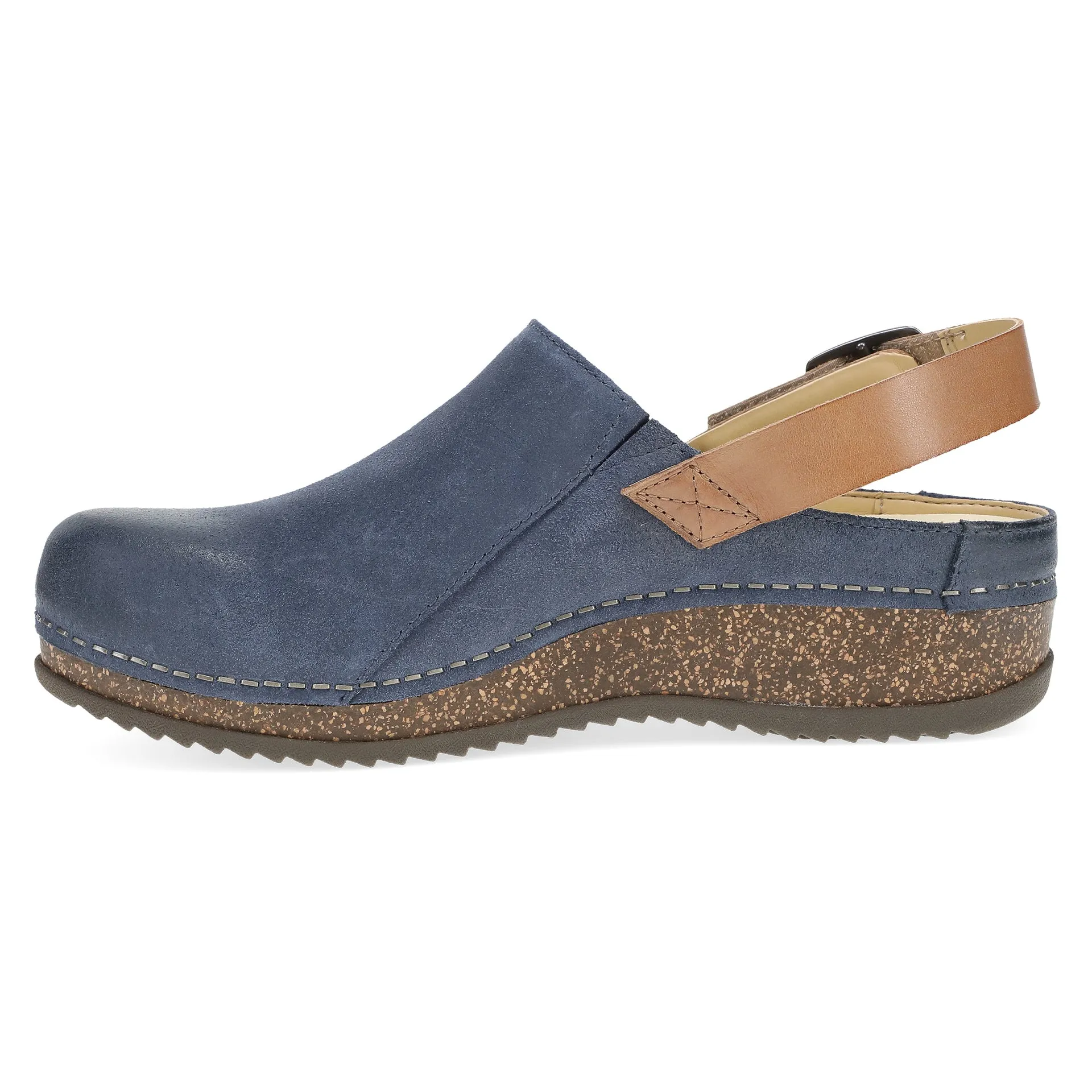 Merrin - Blue Burnished Suede Mule - 9605-545300