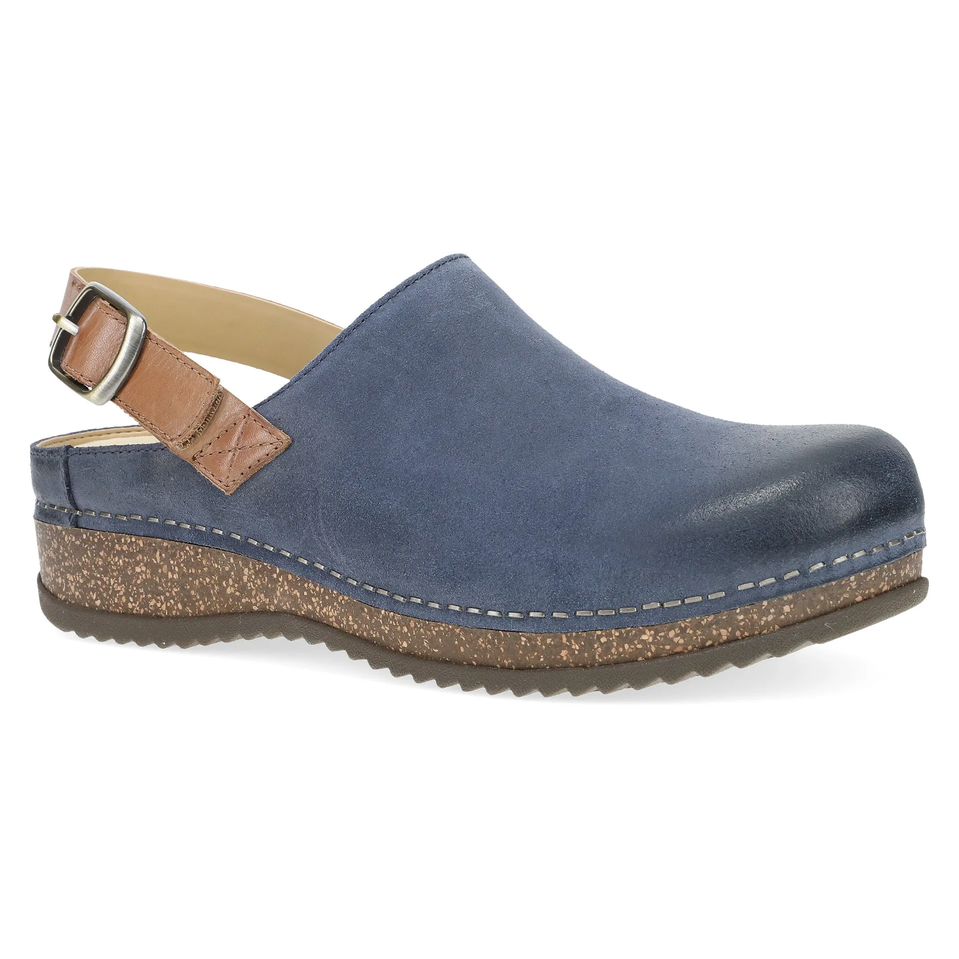 Merrin - Blue Burnished Suede Mule - 9605-545300