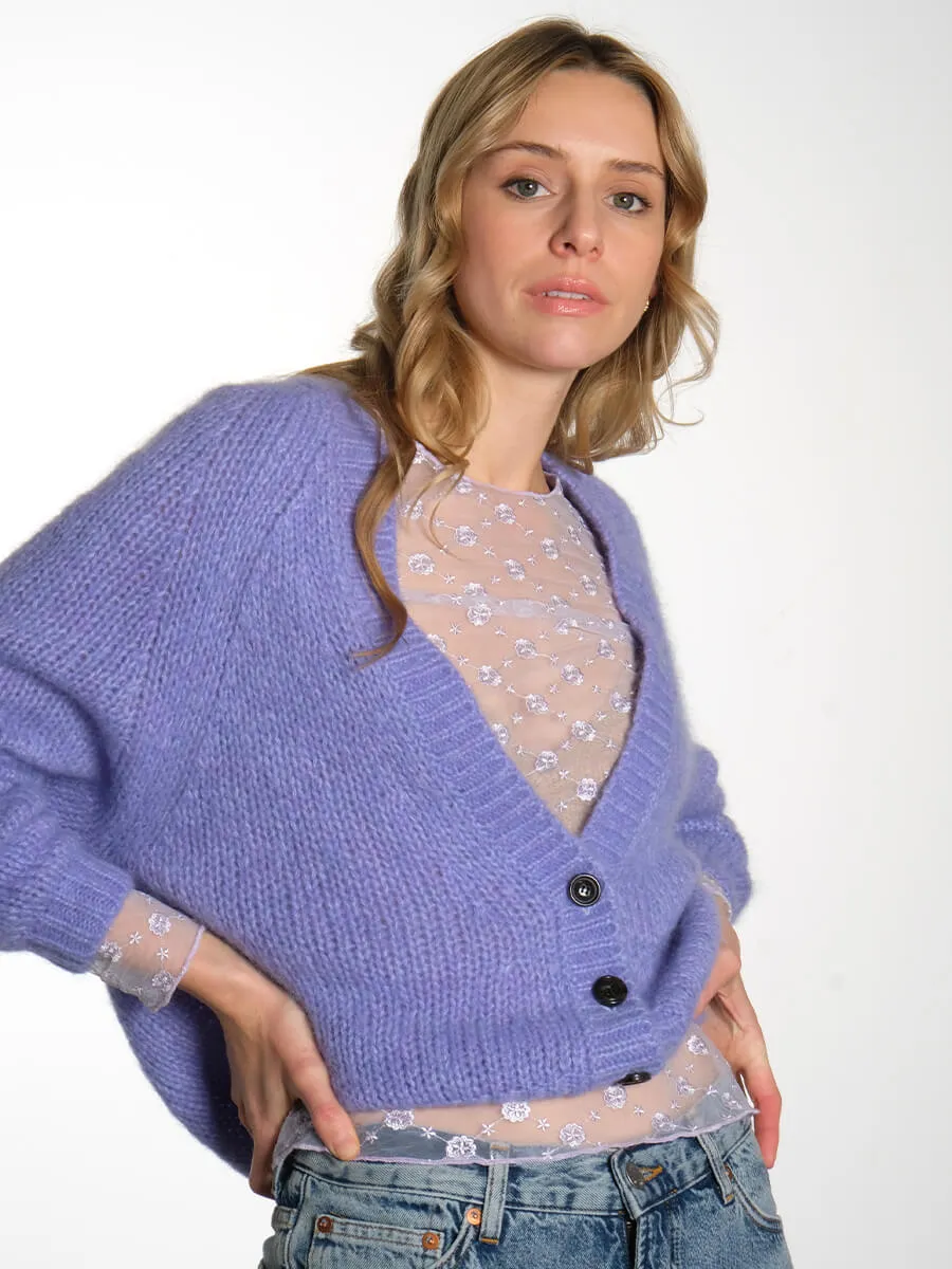 Morgan Cardigan - Purple