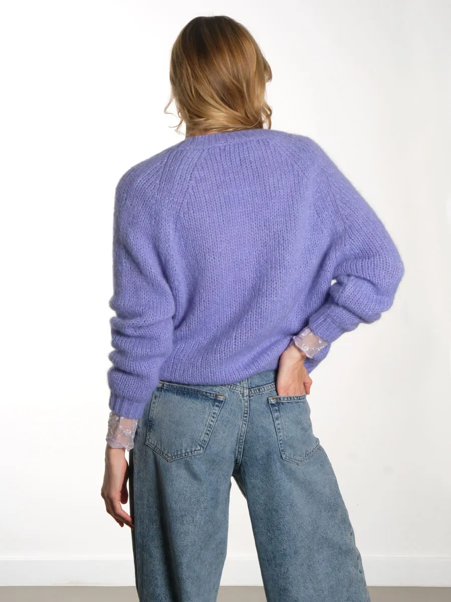 Morgan Cardigan - Purple