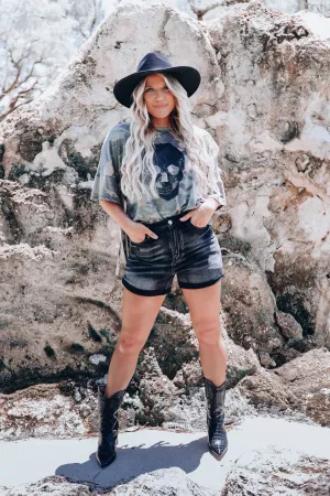 Never Enough Fringe Camo Top
