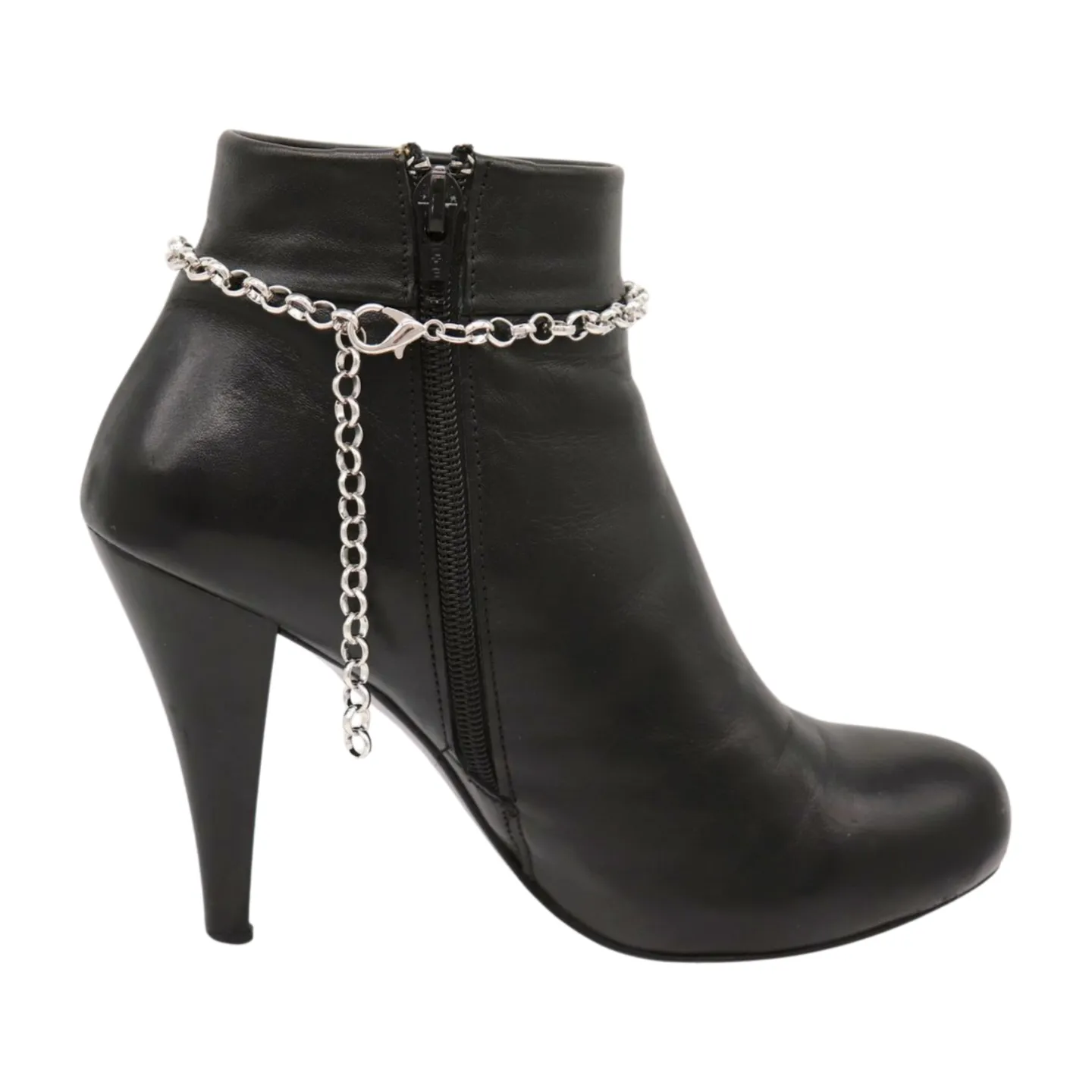 New Women Silver Metal Chain Boot Bracelet Shoe Sun Charm