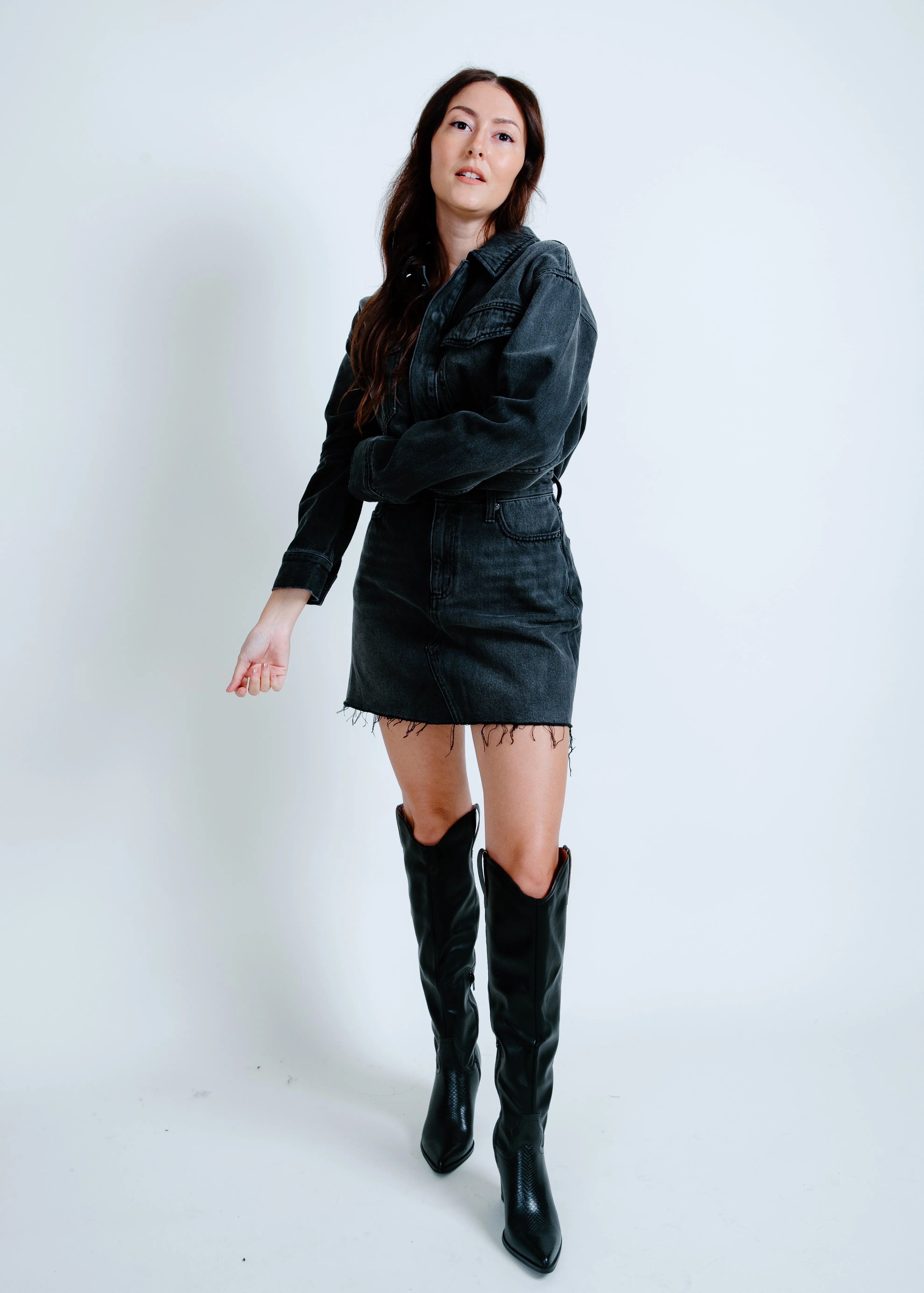 Nina Long Sleeve Mini Dress - Station