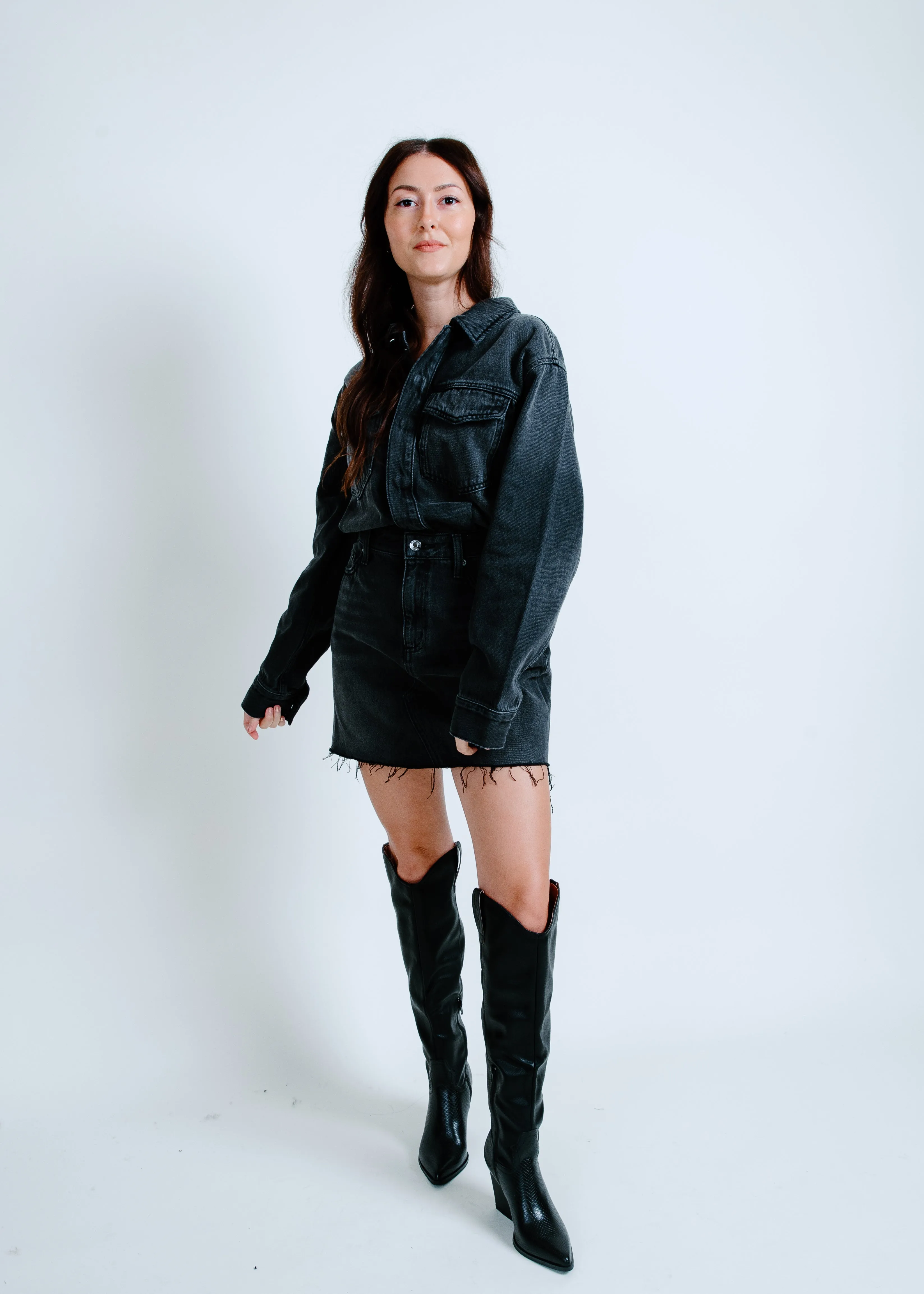 Nina Long Sleeve Mini Dress - Station