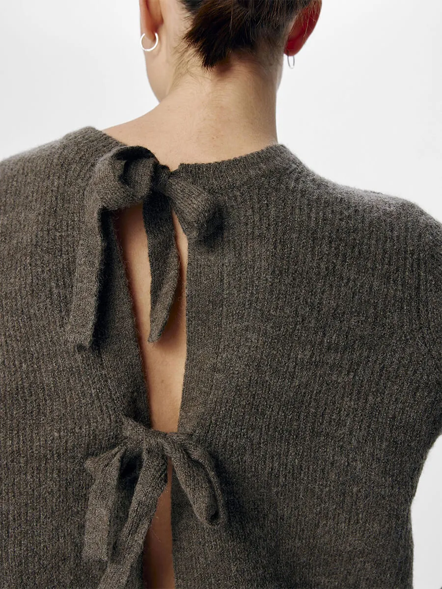 OBJParvi Knit Cardigan - Morel