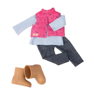 Our Generation Regular Outfit - Trekking Star Vest with Trousers