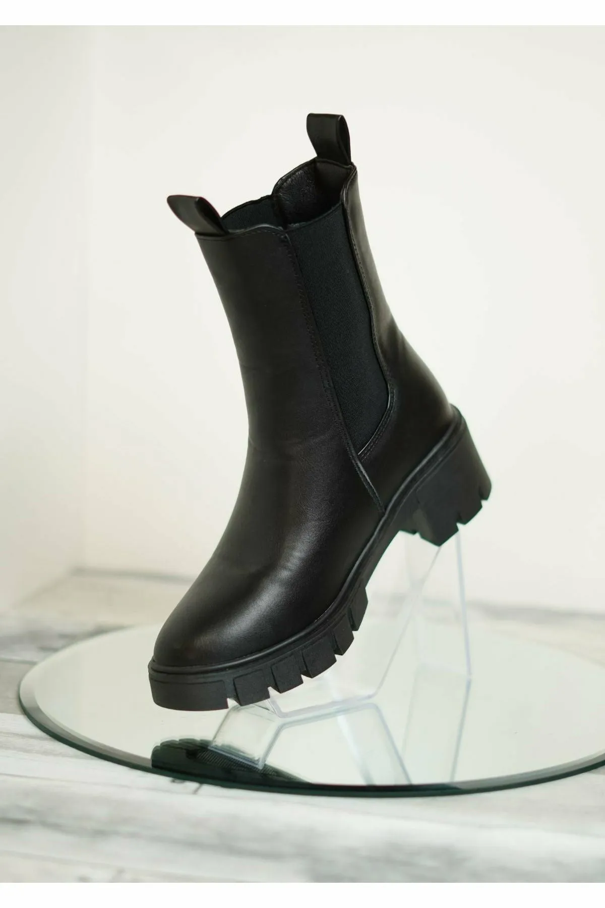 PAULA  BLACK BOOTS 10