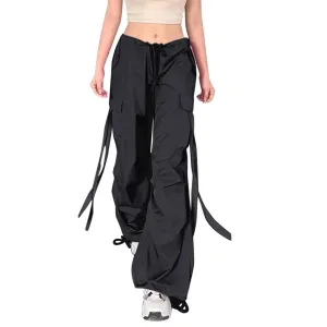 Pink/Black Tasseled Kpop Pants