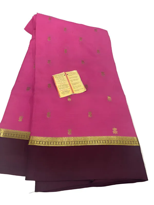 Pure Mysoore Zari Buta Silk Saree