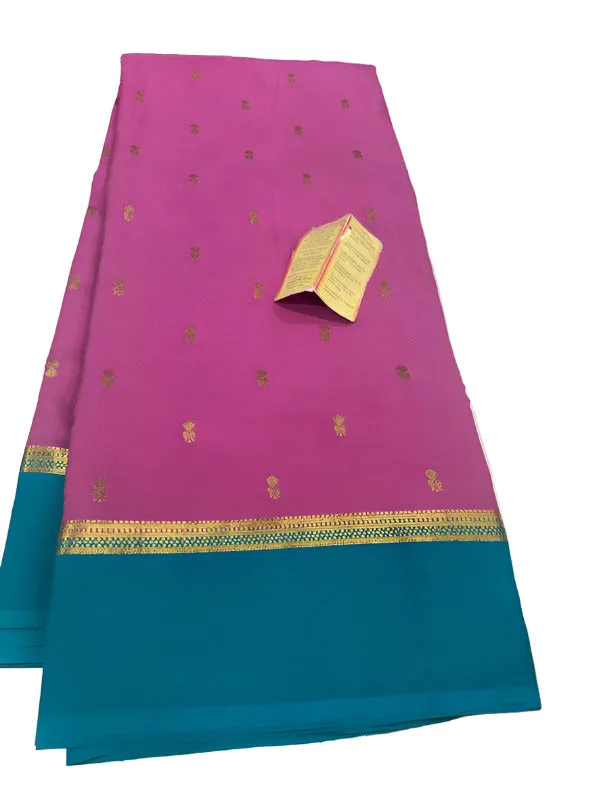 Pure Mysoore Zari Buta Silk Saree