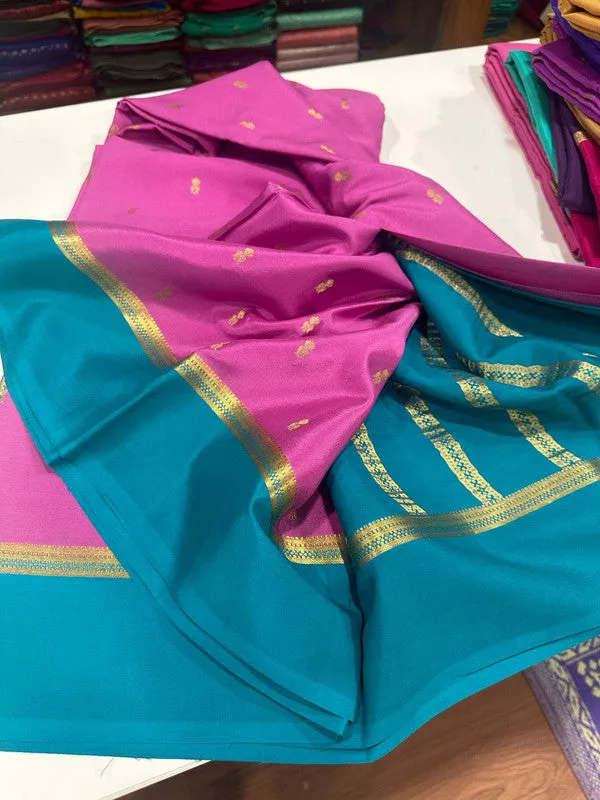 Pure Mysoore Zari Buta Silk Saree