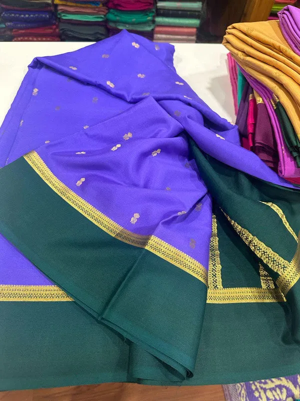 Pure Mysoore Zari Buta Silk Saree