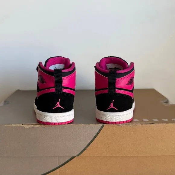 RARE 2015 Nike Air Jordan 1 Retro High ‘Vivid Pink’ Toddler Sneakers - SZ 6 C