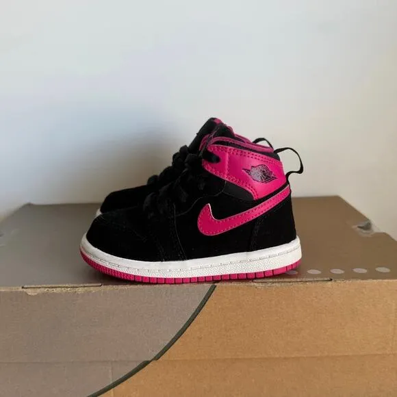 RARE 2015 Nike Air Jordan 1 Retro High ‘Vivid Pink’ Toddler Sneakers - SZ 6 C