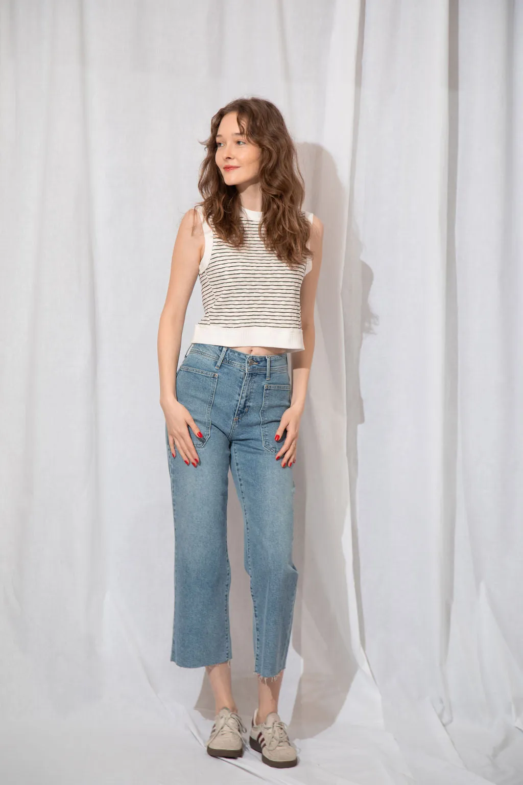 Sakura Striped Top