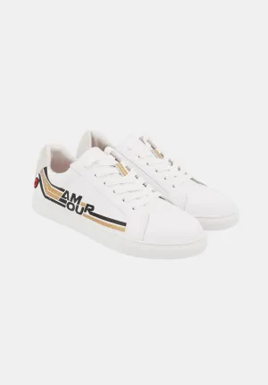 Simone Retro Amour-Blanc/Gold