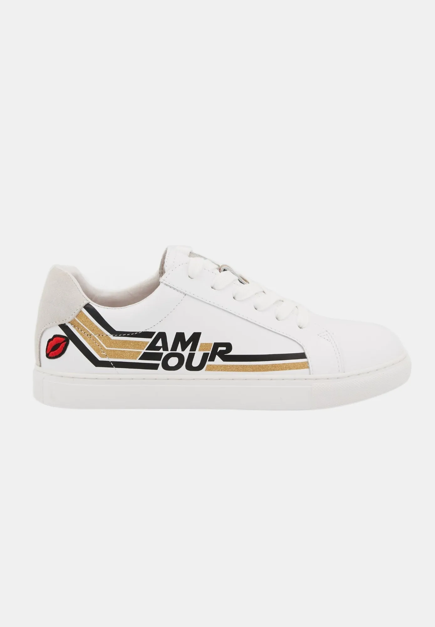 Simone Retro Amour-Blanc/Gold