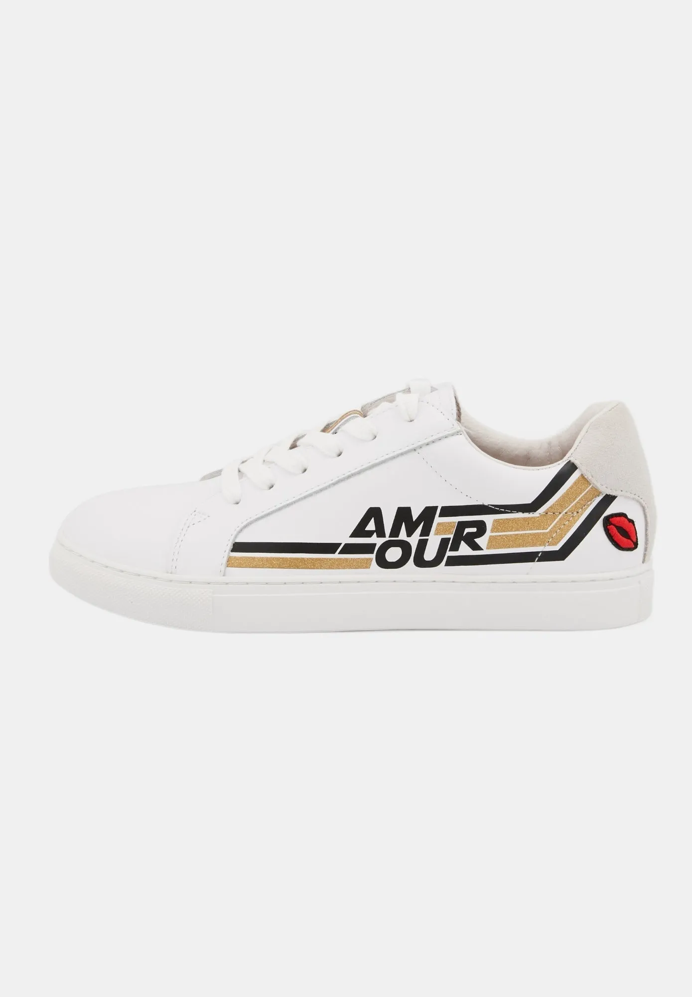 Simone Retro Amour-Blanc/Gold