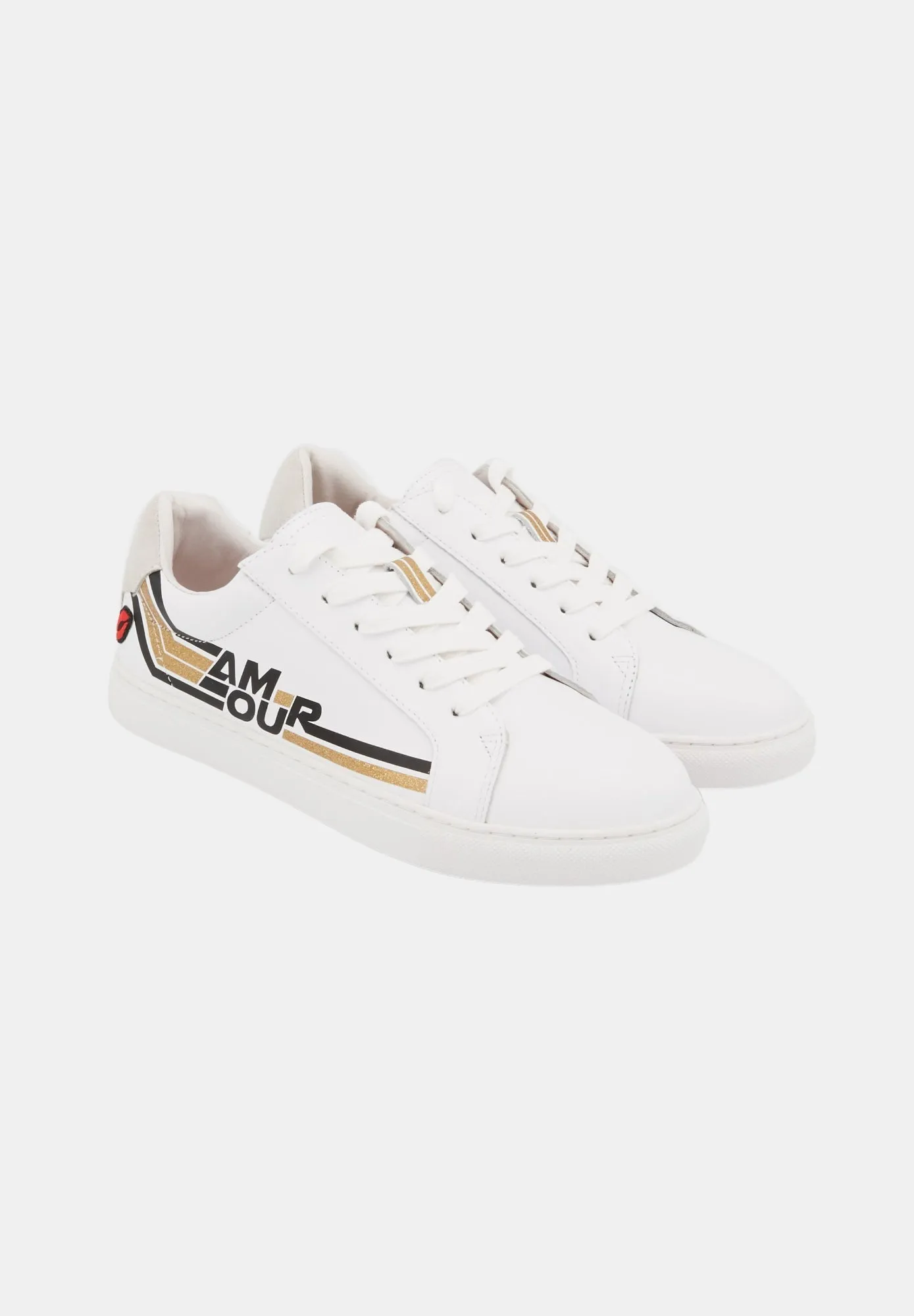 Simone Retro Amour-Blanc/Gold
