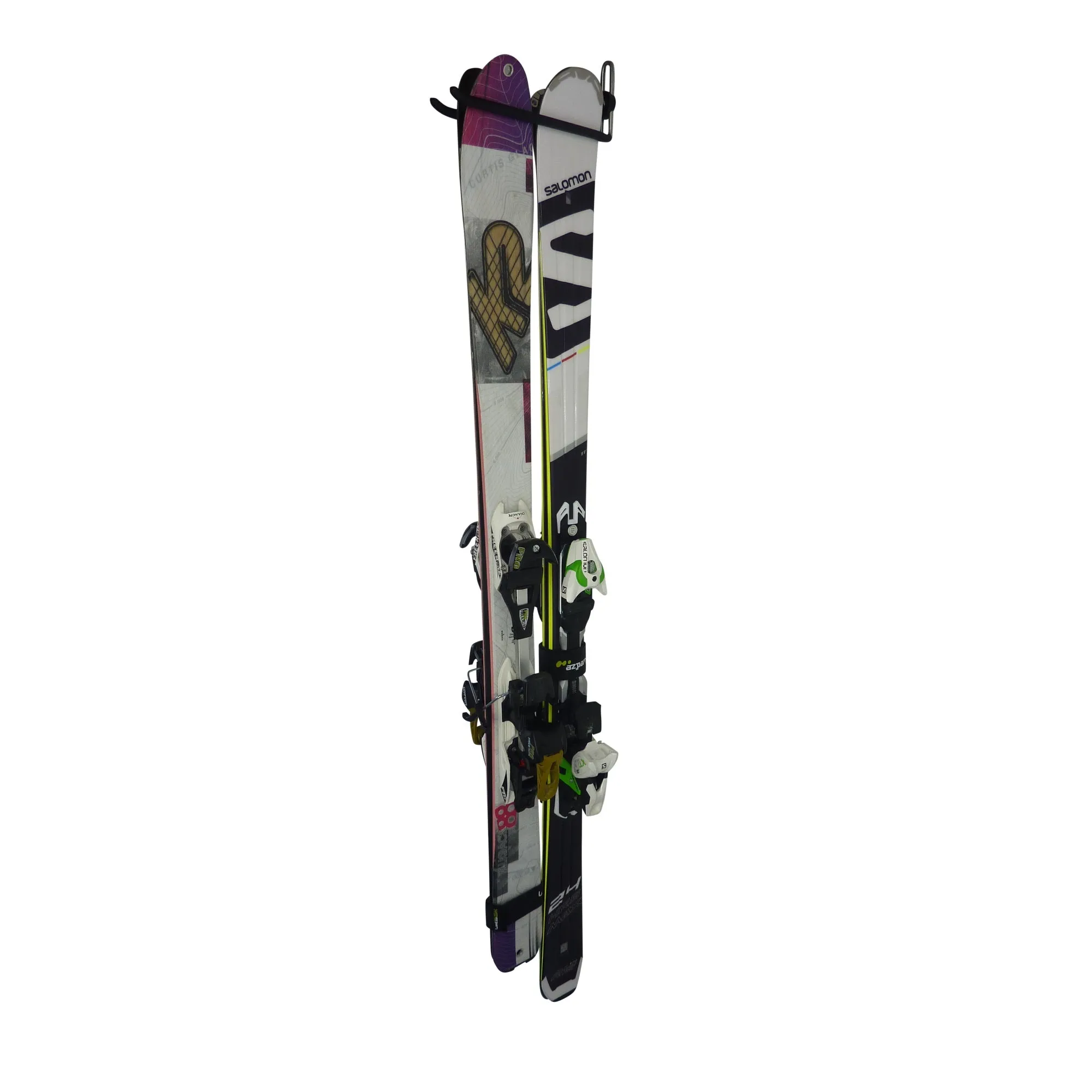 Ski wall mount - ski storage hook for 2 pairs of skis. GearHooks SH2