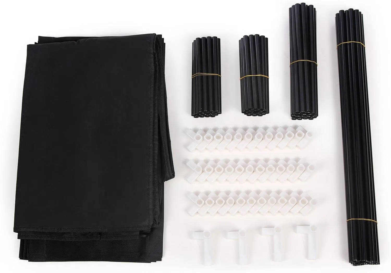 SONGMICS 9 Tier Shoe Rack for 27-35 Pairs of Shoes Nonwoven Fabric Cover Black