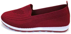 SPATI Women's Knitting Mesh Flat Walking Shoes