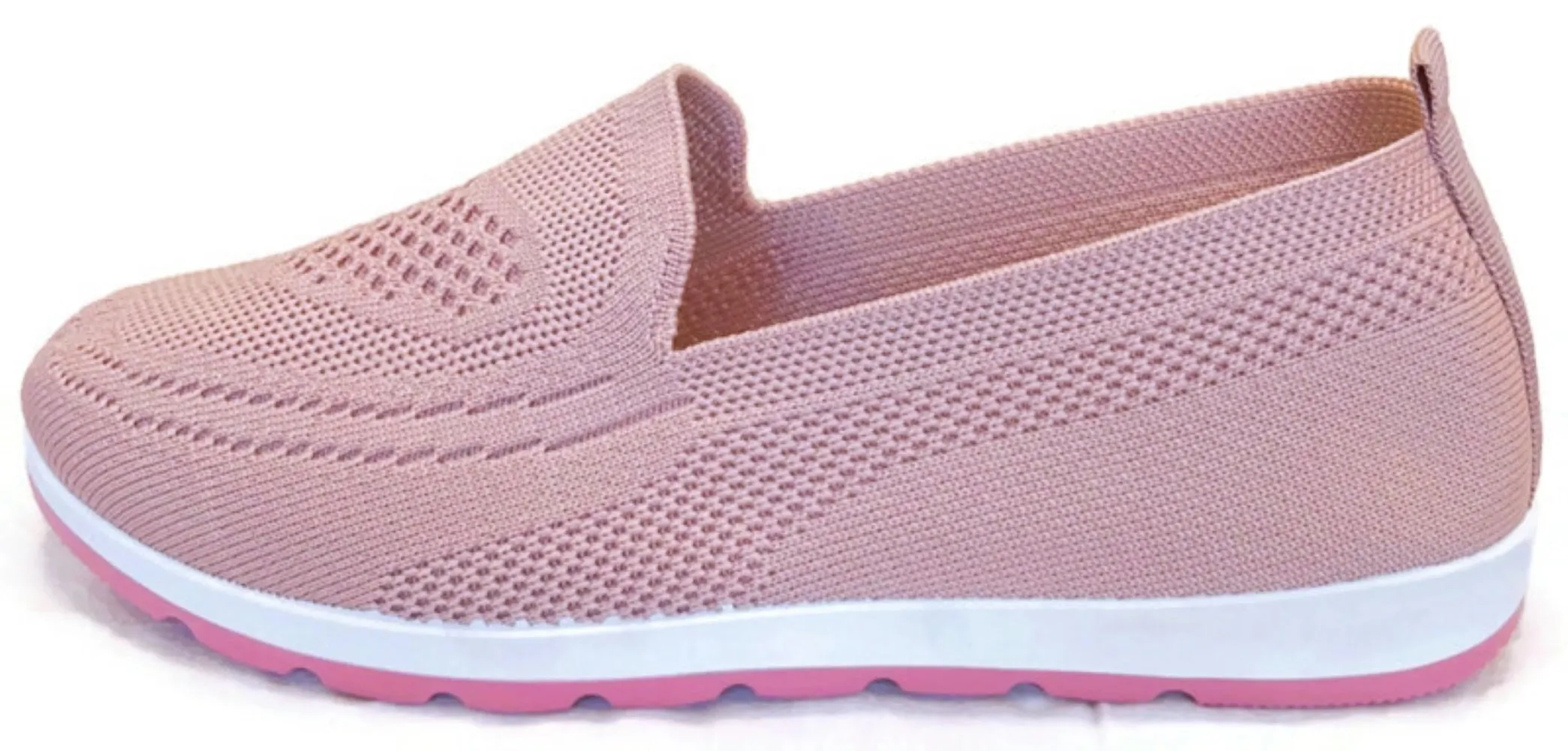 SPATI Women's Knitting Mesh Flat Walking Shoes