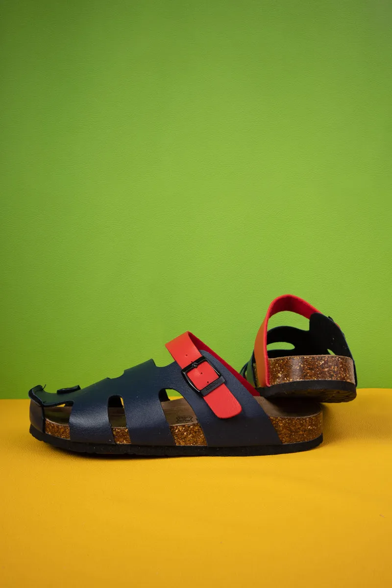Summer Picnic Cut-Out Clog - Navy