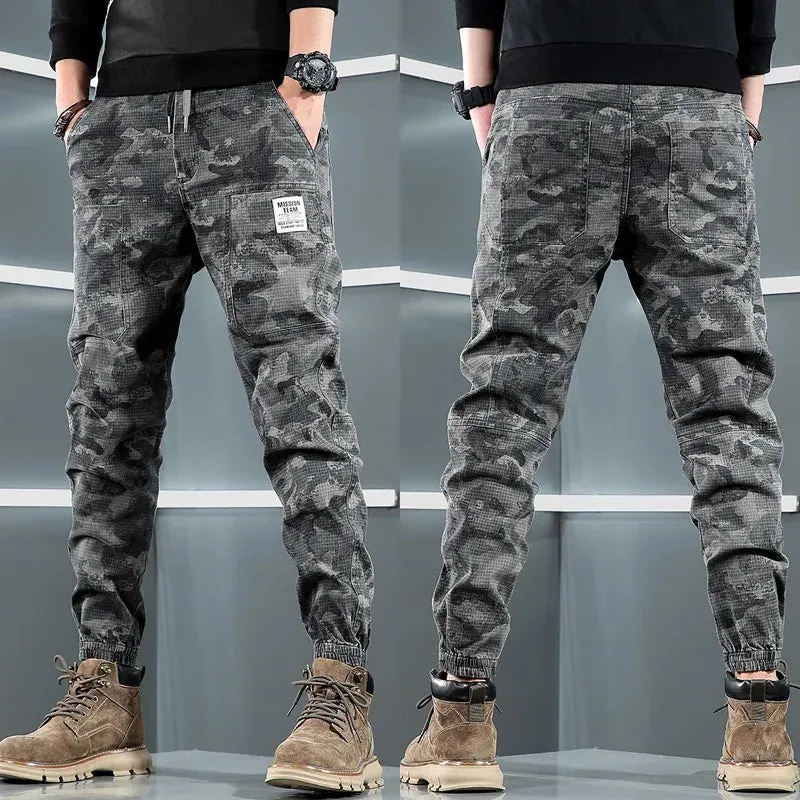 Tactical Camouflage Cargo Pants - Men's Sport Joggers for Casual Streetwear Hip Hop Regular Fit Cotton Stretch Trousers