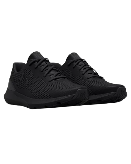 Under Armour Surge 3 Mens Black Sneakers