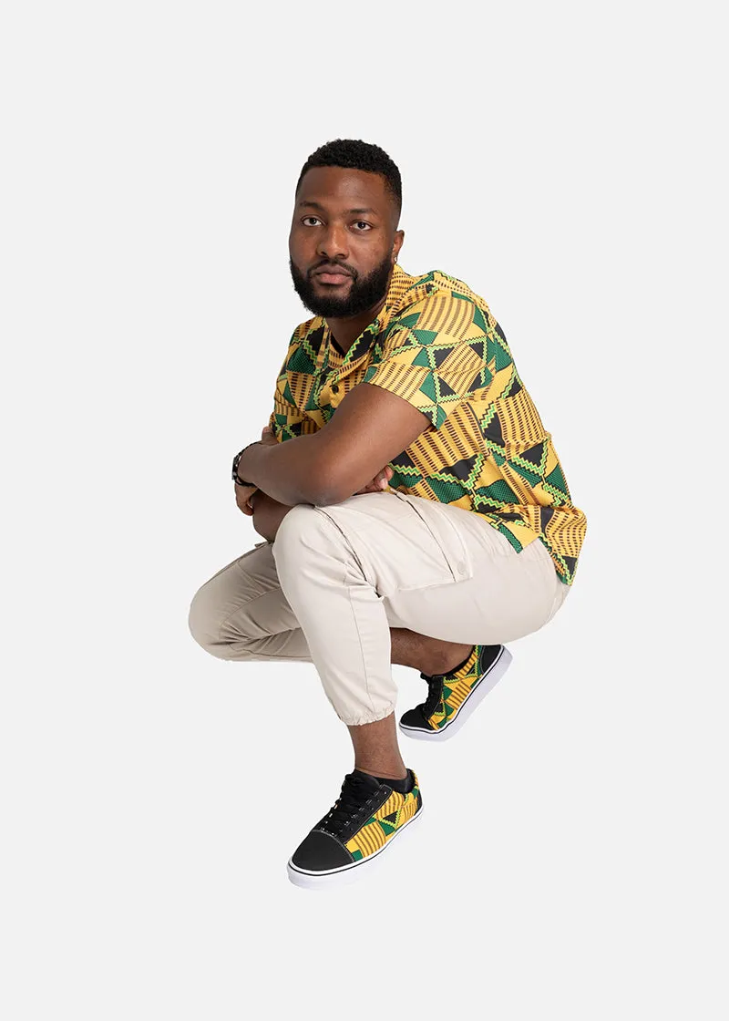 Wale  African Print Short Sleeve Shirt