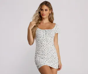 Walk in the Charming Park Floral Mini Dress